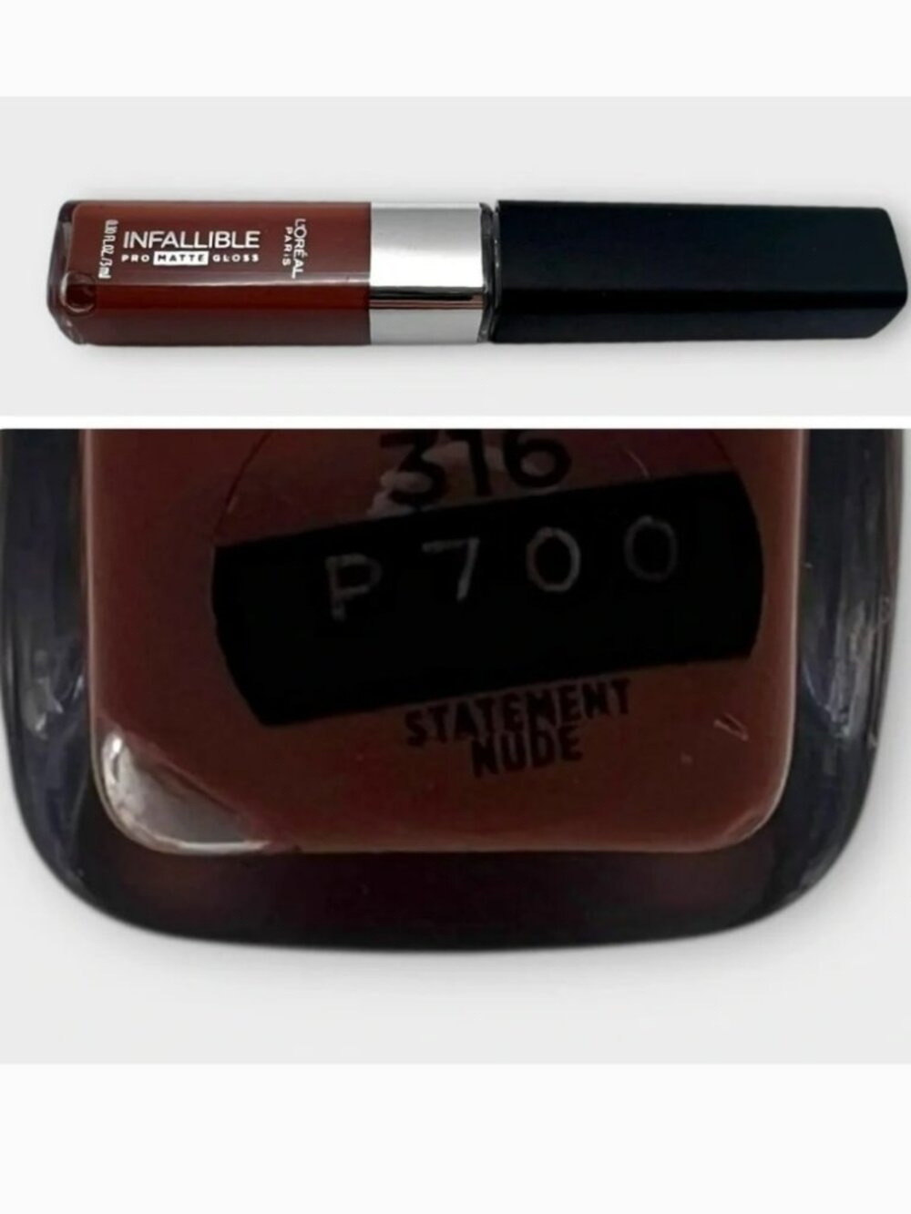 L'Oreal Paris Infallible Pro-Matte Gloss Liquid Lipstick - #316 STATEMENT NUDE